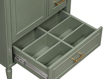 Modern Bathroom Vanity With Sink, Soft Close Doors, 3 Drawers
