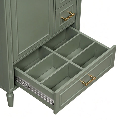 Modern Bathroom Vanity With Sink, Soft Close Doors, 3 Drawers