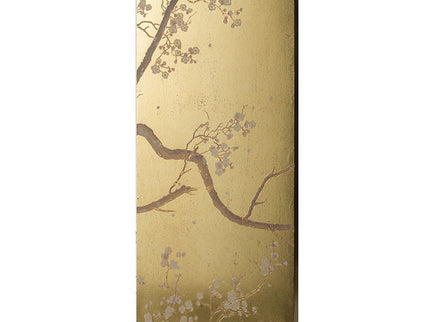 Cherry Blossom Wall Art Panels, Wall Decor For Living Room Dining Room Office Bedroom (Set of 2) - Gold