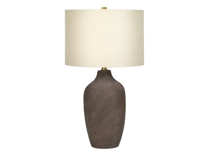 Lighting, Table Lamp, Ceramic, Resin, Contemporary - Gray