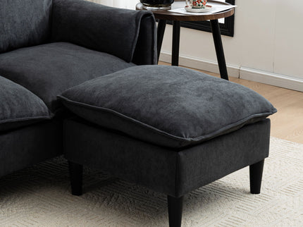 Convertible Combination Sofa With Footstools With Storage