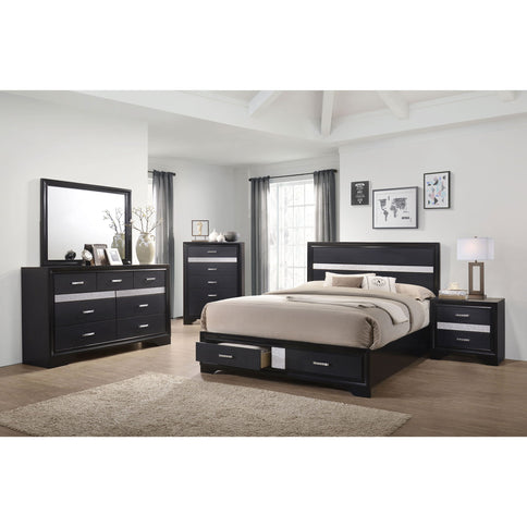 Transitional 2 Drawer Nightstand With Hidden Jewelry Tray