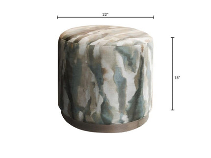 Oval Accent Ottoman - Multi