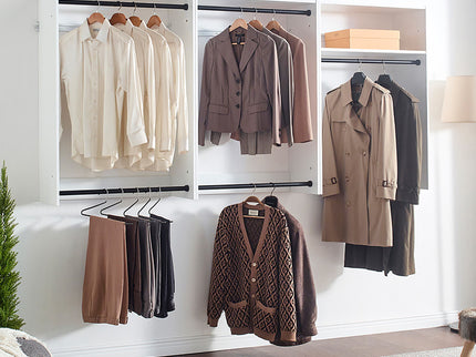 Devi - Wall Mounted Closet System, Modular Units