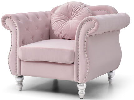 Chic Transitional Flared Arm Chair