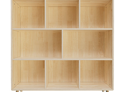 8 Compartment Storage Cabinet With Fixed Shelves For Books - Wood