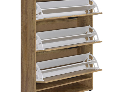 Claire - 3 Tier Shoe Cabinet - Brown
