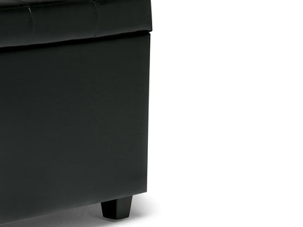 Cosmopolitan - Storage Ottoman - Midnight Black