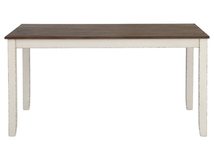 Ebers - 7 Dining Set With 2 Tone Upholstered Chairs - Vanilla White