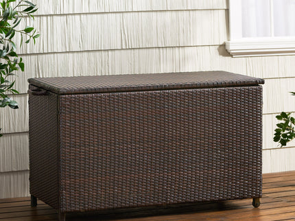 Blake - Wicker Cushion Box - Brown Multi