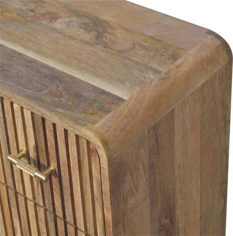 T Bar Ridged Chest - Brown