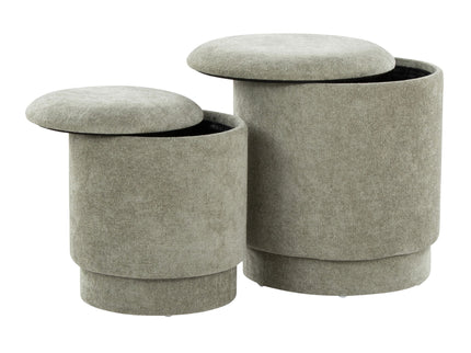 Marla - Upholste Contemporary Ottoman Set