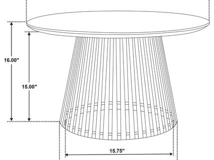 Diana - 2 Piece Round Coffee And End Table Set - Natural