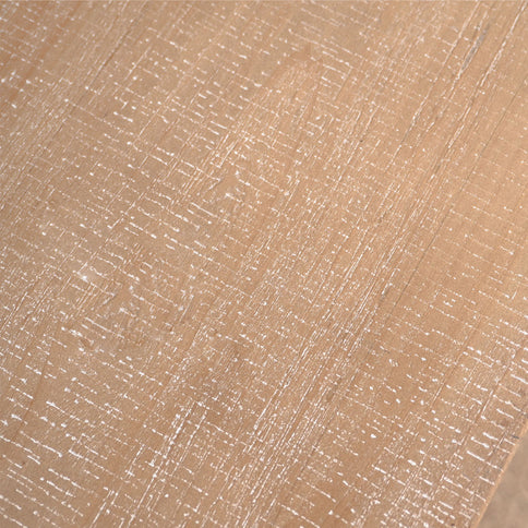 Slim Console Table, Narrow Entryway Table With Bead Detail - Light Natural / Natural
