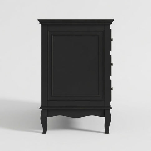 7 Drawer Dresser, Storage Chest - Black