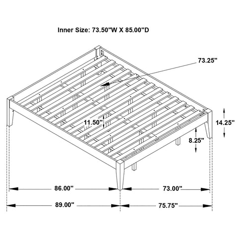 Spivey - California King Platform Bed - Black