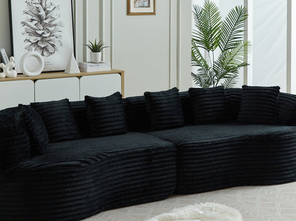 Sectional Sofa, Oversized 4 Seater With Deep Seat Design
