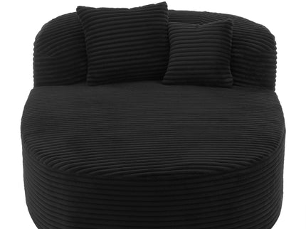 Modern Chaise Lounge Sofa Boneless Couch With Supportive Pillows
