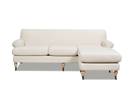Alana - L-Shape Reversible Sectional Sofa - Light Beige
