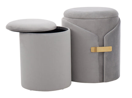 Dahlia - Contemporary / Glam Nesting Ottoman Set