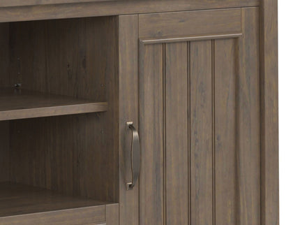 Lev - TV Media Stand - Smoky Brown