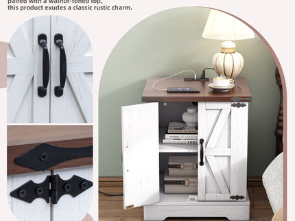 Nightstand With Adjustable Shelf