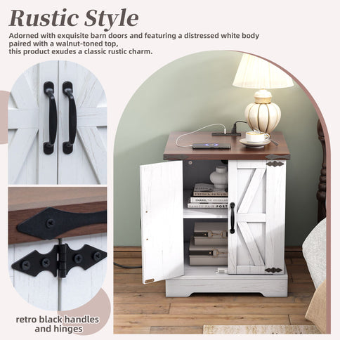 Nightstand With Adjustable Shelf