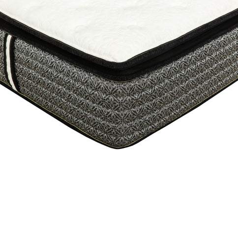 14" Premium Pocket Coil Hybrid Mattress With Gel Memory Foam, Super Plush - Gray / White - King