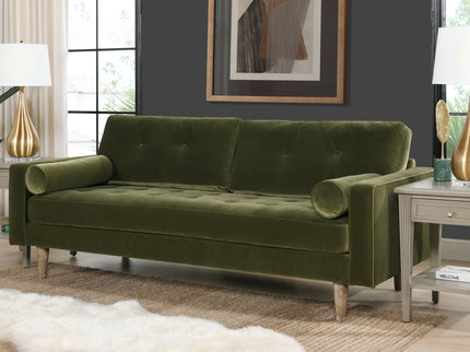 Nicholas - Mid-Century Modern Sofa - Olive Green