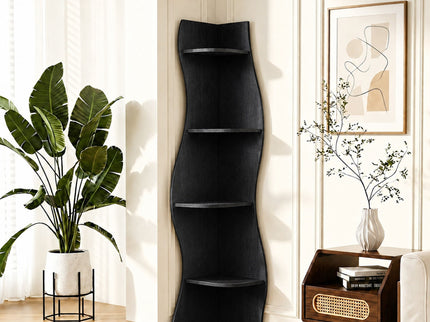 5 Tier S - Shaped Corner Shelf For Living Room