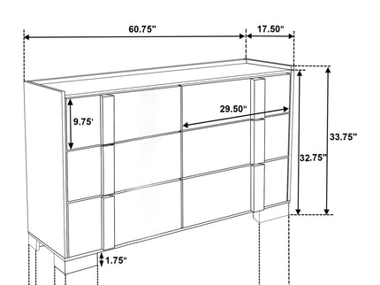 Lincoln - 4 Piece Queen Bedroom Set - Natural
