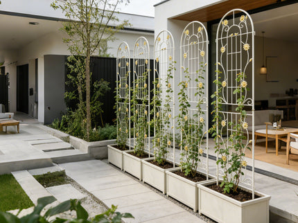 Metal Garden Trellis Rustproof Trellis For Climbing Plant Outdoor Flower Support