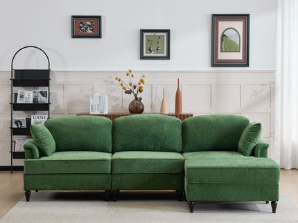 Cloud Sofa With Removable Ruffled Skirt With Ottoman And Flared Arms