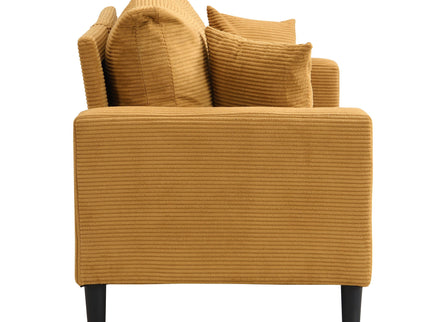 Modern Upholstered 2 Piece Sofa Set With 3 Seater And 2 Seater
