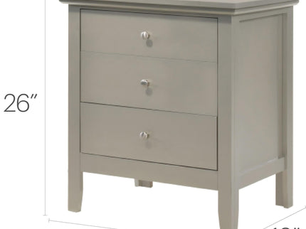 3 Drawer Nightstand & Dove Tailed Drawers