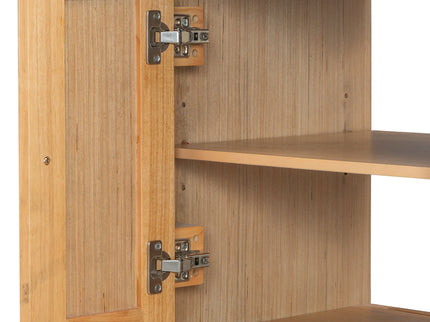 Modern Bathroom Vanity With Ceramic Sink, Soft Close Doors, Adjustable Shelves