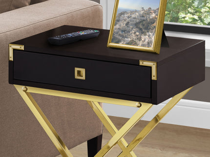 Accent Side Table, Storage Drawer, Stylish Design Contemporary & Modern