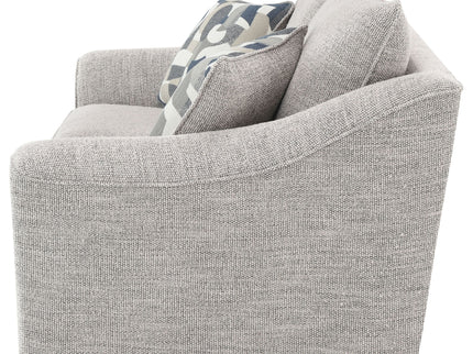 Lido - Upholstered Loveseat With Tapering Block Legs - Light Gray