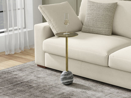 Melene - Side Table - Gray / Gold
