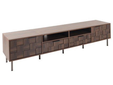 TV Stand With 2 Drawers, Media Console Table, Storage Cabinet With Cable Management