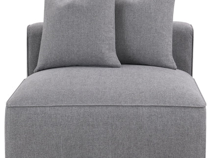Amherst - Armless Chair With Accent Pillow - Gray