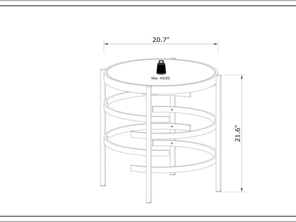 Elegant Round Table With Sintered Stone Top & Sturdy Metal Frame
