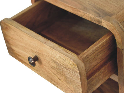Mini Floating Open Bedside - Oak