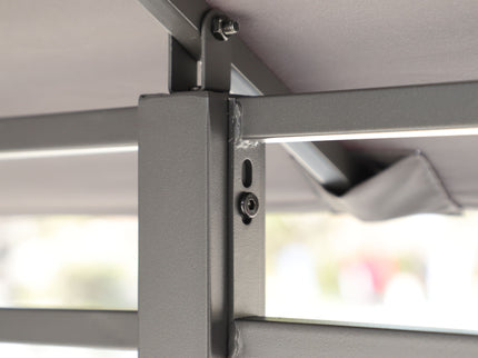 13 0 Ft Outdoor Patio Gazebo Canopy Tent With Ventilated Double Roof And Side Wall (Detachable Curtain Included On All Sides) Suitable For Lawn Garden Backyard And Deck - Gray