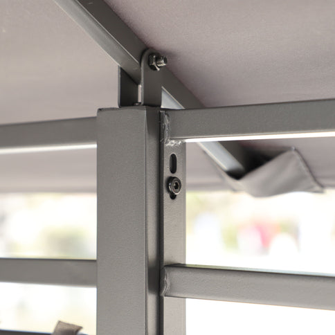 13 0 Ft Outdoor Patio Gazebo Canopy Tent With Ventilated Double Roof And Side Wall (Detachable Curtain Included On All Sides) Suitable For Lawn Garden Backyard And Deck - Gray