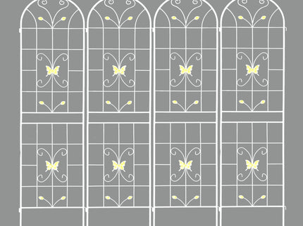 Garden Metal Trellis Rustproof Trellis For Climbing Plants Outdoor Flower Support