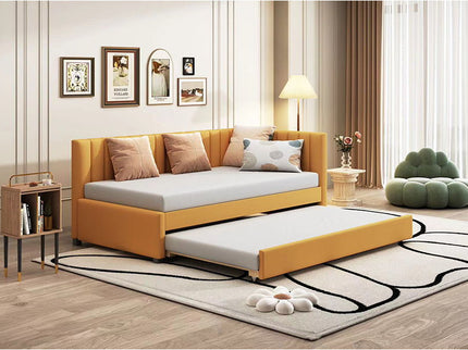 Upholstered Daybed, Sofa Bed Frame, No Box Spring Needed