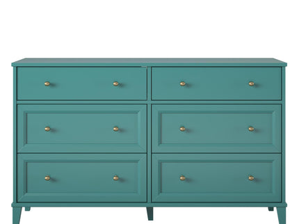 Monticello - 6 Drawer Dresser - Green
