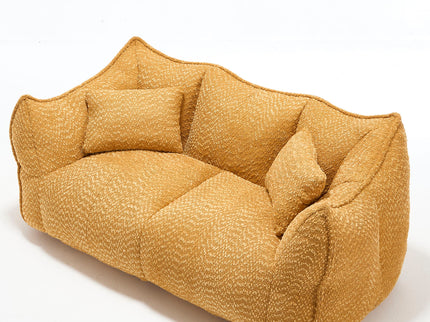 Comfortable Dual Beanbag Chair With High Resilience Foam Core For 2 People
