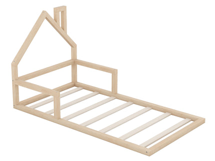 Floor Bed With House Shaped Headboard